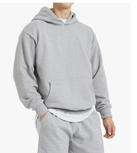 Sweat-shirt à capuche pour homme en coton molletonné de qualité supérieure, tissu uni teint, fabrication directe d'usine au Bangladesh, logo personnalisé, vente en gros - Product Image 2