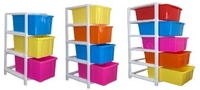 Système de rangement modulaire multi-usages en plastique incassable et écologique, tiroir Jumbo réglable 3L-5L, robuste pour salle de bain et chaussures