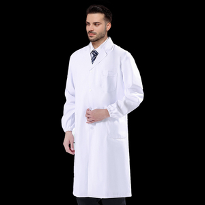 Bata de laboratorio tejida con logotipo personalizado para hombre, uniformes de clínica OEM al por mayor, uniformes de médico y enfermera - Product Image 1