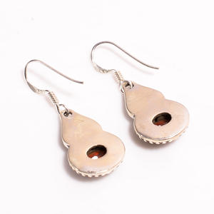 925ต่างหูห้อยเงินสเตอร์ลิงแบบห้อยเครื่องประดับชั้นดีสไตล์คลาสสิกพร้อมอัญมณี - Product Image 2