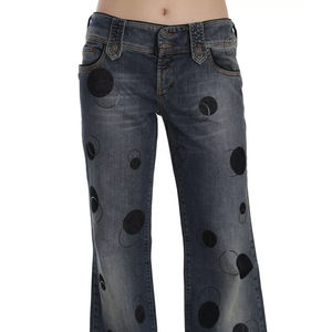 Venta directa de fábrica, pantalones vaqueros holgados de alto diseño para mujer, pantalones vaqueros holgados rectos de cintura alta, servicio OEM, pantalones vaqueros de talla grande para mujer - Product Image 2