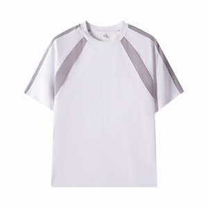 เสื้อครอปพาเนลแบบเปิดไหล่เสื้อยืดขนาดใหญ่กว่าปกติแบบกล่องเปล่า260 GSM เสื้อยืดผ้าฝ้าย100% สำหรับผู้ชาย - Product Image 6