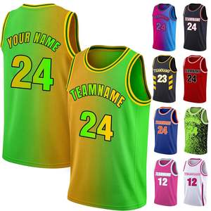 เสื้อบาสเก็ตบอลไล่ระดับสีเครื่องแบบกีฬาสีจางเสื้อกีฬาพอดีตัวปรับแต่งได้ - Product Image 1