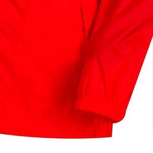 Chaqueta de lluvia impermeable de talla grande transpirable roja Unisex de alta calidad con cierre de cremallera chaqueta de Camping informal - Product Image 6