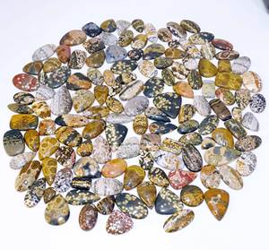 Cabochon en pierre précieuse AAA + de haute qualité en jaspe océanique naturel en forme de mélange en quartz pour la fabrication de bijoux - Product Image 4