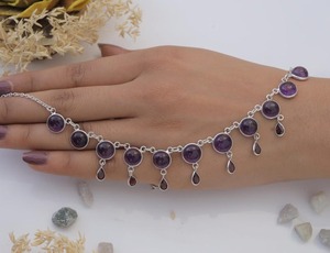 925 estampillé classique en argent Sterling fait à la main améthyste Spinner pendentif meilleure qualité cadeau de mariage bijoux plaqué rhodium - Product Image 2