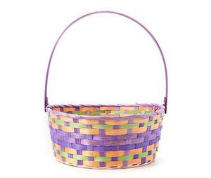 Panier à oeufs de Pâques en rotin coloré avec support de cadeau de maison de fête d'arbre de Noël tissé en bambou pour les décorations de Noël - Product Image 6