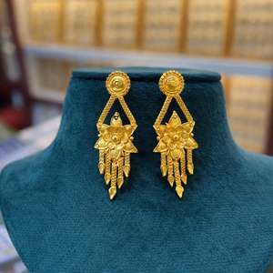 Conjunto de Collar con Disco Ovalado en Acabado Plateado de Lujo con Pendientes Colgantes a Juego, Joyería de Diseño, Modelo 63055 - Product Image 5