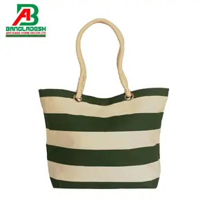 Reusable JUCO Beach bag Women Cotton Rope Handle JUCO Beach Tote Gift Bag For Shopping Made in Bangladesh Vietnam China India