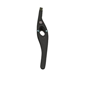 Nouvelle pince à épiler à sourcils en acier inoxydable à pointe inclinée avec pince à cils Design coupe diamant Extension de cils Couleur noire Livré pochette - Product Image 1