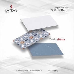 Azulejos de pared digital esmaltados de cerámica brillante de 30x60cm de diseño moderno de la India para decoración de baño y cocina - Product Image 5