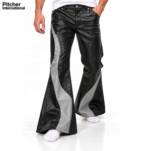 Vaqueros de cuero personalizados en piel de oveja con un corte relajado para marcas de ropa masculina contemporánea independiente. - Product Image 4