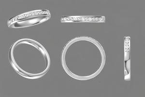 Anillo de Boda de Platino con Diamantes Cultivados en Laboratorio, Media Eternidad, Joyería Fina para Mujer, 14kt 18kt, Certificado IGI, Regalo de Lujo - Product Image 3