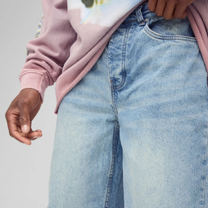 Pantalon cargo en jean pour homme de bonne qualité, OEM personnalisé, coton décontracté, design avec poches, bleu uni, grande poche, jean en denim - Product Image 3