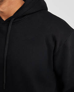 Nuevo logotipo personalizado y diseño negro pulóver sudaderas con capucha para hombres cómodo Casual cálido sudaderas con capucha para hombres perfecto para ropa de invierno - Product Image 4