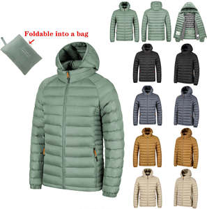Chaqueta Acolchada Impermeable de Invierno para Hombre, con Cuello Camisero, Delgada, con Logotipo Frontal, Personalizable al por Mayor - Product Image 1