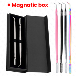 Herramienta de levantamiento de pestañas de diseño personalizado, herramienta multifuncional para pestañas, herramientas de elevación de Metal, belleza de pestañas de alta calidad de Bahasa Pro - Product Image 6