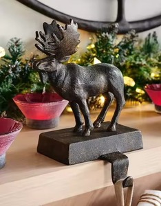 Soporte de calcetín de Metal de Navidad, gancho de hierro resistente para colgar medias, decoración de chimenea de vacaciones, accesorio para el hogar - Product Image 6