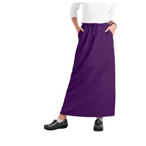 OEM Wholesale Custom Made Women's Scrub Skirts with High Quality Cotton Material Breathable Straight Design Customized Colors - Product Image 1