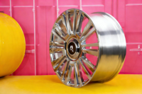 Jantes en alliage forgé sur mesure 19-20'' argent brillant, design multi-rayons, ajustement direct pour SUV, berline de luxe, voiture de tourisme OEM ODM