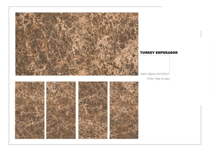 Carreaux de sol en porcelaine haute brillance 600x1200mm, design européen moderne, antidérapants, antibactériens, EMPERADOR TURQUIE - Product Image 2