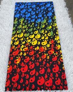 Tela de algodón con estampado de cera Africana auténtica para mujer, ropa de moda, artesanía y sastrería hecha en Libia - Product Image 1