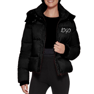 Chaquetas de Plumón Casuales de Moda para Mujer, Chaqueta de Talla Grande para Mujer y Abrigo de Invierno Acolchado Brillante para Mujer, Servicio OEM - Product Image 2