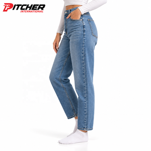 Jeans de Mezclilla para Mujer con Pierna de Barril Personalizada, Denim Lavado para Boutiques de Moda, Producción de Marca Privada con MOQ Bajo - Product Image 2