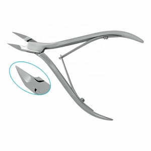 Low MOQ Custom Cuticle Nipper Stainless Steel Dead Skin Remover Cuticle Cutter Girls Rose Gold Nail Clipper with <b>Box</b> - Product Image 1
