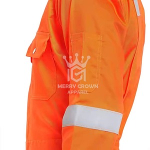 High Street Safety EN Certified Quick Dry Cotton Hi Visibility Freezer Insulated <b>Waterproof</b> Winter Men's <b>Working</b> Coveralls - Product Image 5