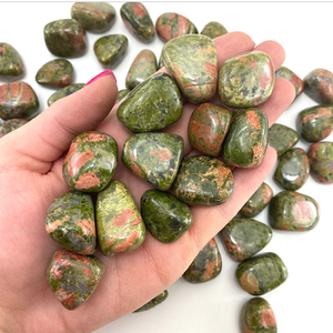 Unakite <b>Crystal</b> Tumbled Stone Bulk Healing Agate Gemstone Carved Technique Reiki Chakra <b>Crystal</b> Engraving Wholesale Stone <b>Crafts</b> - Product Image 4