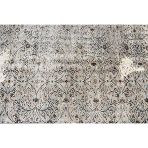 พรมตุรกีวินเทจสีเบจสีฟ้า5.3x8.6ฟุตคลาสสิกขนาดใหญ่ผ้าขนสัตว์ผ้าขนสัตว์สี่เหลี่ยมเย็บปะติดปะต่อกันสำหรับห้องโถงห้องพรม - Product Image 5