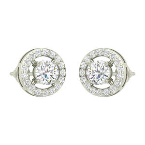NOVAMART Fine Premium 925 Sterling <b>Silver</b> <b>Stud</b> <b>Earrings</b> for Women's Weddings Diamond Rose Gold Heart Flower & Star Designs Whole - Product Image 3