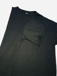 T-shirt ample à manches courtes et col en O pour femmes, imprimé sur mesure, T-shirts écologiques à épaules tombantes - Product Image 5