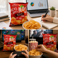 Chips de pommes de terre au goût de tomate Oishi 80g