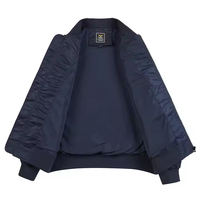 Sıcak 90'lı saten erkek naylon Ma-1 beyzbol düz kargo goblen boy erkekler Unisex boş toptan High End Premium bombacı ceket