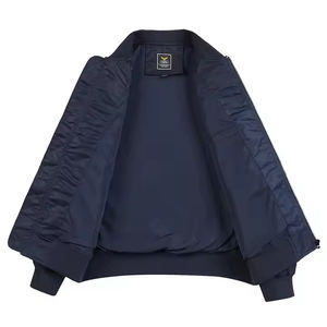 Hot 90's Satin Homme Nylon Ma-1 Baseball Plain Cargo Tapisserie Surdimensionné Hommes Unisexe Blanc En Gros Haut De Gamme Premium Bomber Veste - Product Image 5