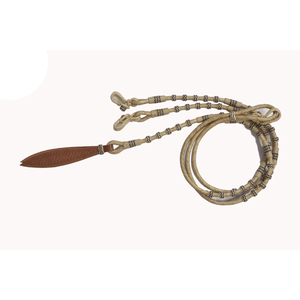 Rwhide Show Romel-rieles de caballo Natural, accesorio trenzado a mano, SRM075 - Product Image 1