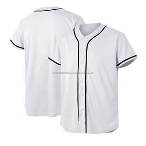 Wholesale Custom Embroidered Baseball <b>Shirts</b> American Bargain White Baseball Jersey - Product Image 1