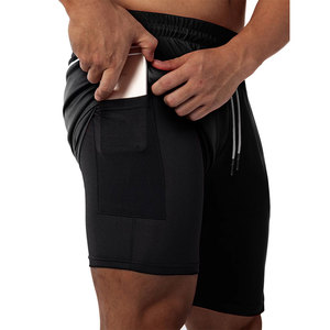 Pantalones Deportivos para Hombre, Shorts de Compresión con Forro Interior para Gimnasio - Product Image 6