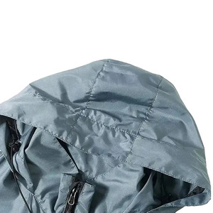 High Street automne fermeture imperméable vestes coupe-vent décontractées pour hommes et technique lavée vestes coupe-vent - Product Image 5