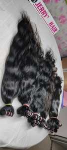 Extensions de cheveux humains vierges indiens Remy ondulés à tête unique machine donneuse double trame 100 grammes JERRY HAIRS Vente en gros pas cher - Product Image 3