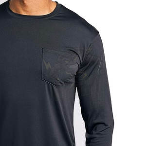 High Quality Wholesale Men's Long Sleeve Sports Shirts Active Tops for Jogging Sun UV Protection Wholesale Sublimation Tops - Product Image 5