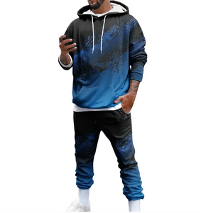 Survêtements de fitness à manches longues de style sport pour hommes, vêtements d'entraînement de gymnastique à la mode, ensemble d'entraînement de gymnastique respirant, meilleures ventes - Product Image 1