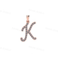 Pendentifs et breloques en argent sterling 925 plaqué or de haute qualité, lettres cursives personnalisées, bijoux hip-hop, bon prix, 2025