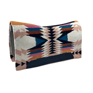 最佳设计手工制作的西方鞍垫制造商新西兰羊毛和闪光羊毛高品质皮革