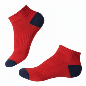 Chaussettes de compression unisexes en coton respirantes, personnalisables avec logo OEM, antidérapantes, argentées, pour hommes et femmes, tricotées pour le printemps - Product Image 1