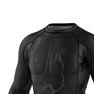 Camiseta de Manga Larga Transpirable de la Mejor Calidad para Hombre, Logotipo y Color Personalizados, Poliéster/Nailon, Ropa Deportiva para Gimnasio y Fitness - Product Image 3