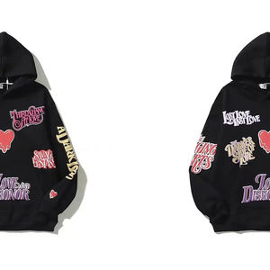 OEM ODM personalizado hombres Rhinestone sudaderas con capucha DTG DTF sublimación sudadera Streetwear pulóver ropa Casual - Product Image 5