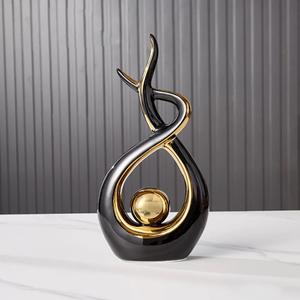 Décors de chambre de bureau européen de haute qualité décoration intérieure dorée décoration intérieure en céramique - Product Image 4